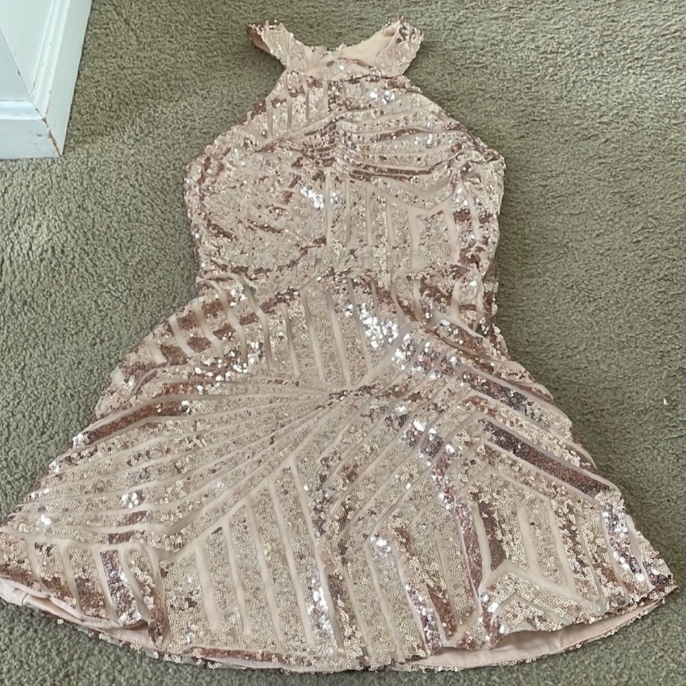 champagne gold windsor dress